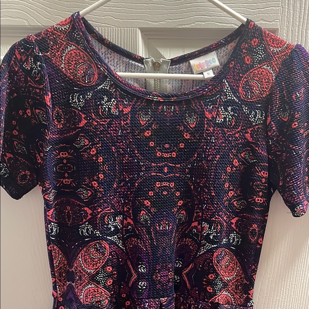 Colorful Patterned Amelia dress Lularoe
